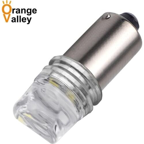 100pcs T4W BA9S LED Blub 3 H6W LED For Car Rear Map light 2835 SMD White Auto Parking Reverse Lamp 6000K DC 12V