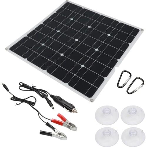 150W Solar Panel Mono Dual USB Output Solar Panel Cells with 10/20/30/40/50A Controller for Car Yacht 18V Battery Boat Charger