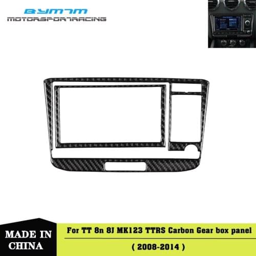 A-Style Real Carbon fiber Air conditioning CD panel Auto interior Car accessories For Audi TT 8N 8J MK123 TTRS