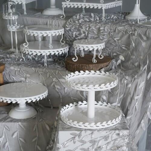 White Black Cake Stand Cupcake Trays Dessert Plate Candle Holder 1 Piece Stock On Sale Flawless Limited Qauntity Single One