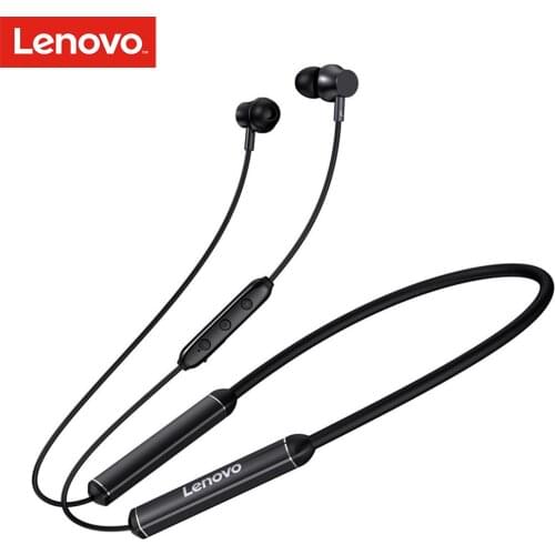 Lenovo QE07 Bluetooth 5.0 Wireless Earphones Waterproof Sport Earbuds Noise Cancelling Mic Headset Magnetic Neckband Headphone