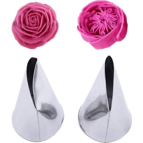Big Rose Petal Icing Nozzle Decorating Tip Sugarcraft Cake Cupcake Decorating Tools Baking Tools