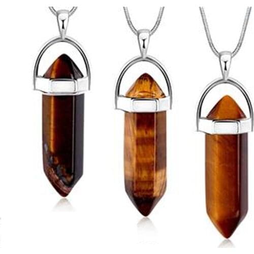 Garilina Natural stone crystal necklace pendant for women AP2111