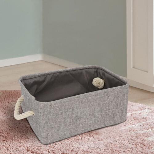 Kid Baby Toys Storage Organizer Basket Foldable Fabric Underware Laundry Clothes Storage Basket With Handle Large Capacity Mul