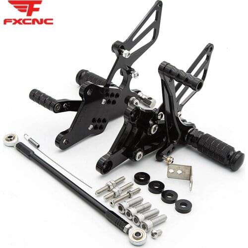 For Honda VFR400 NC30 RVF400 NC35 CNC Aluminum Alloy Motorcycle Rearset Footrest Footpeg Pedal Foot Peg Rearset Rear Set