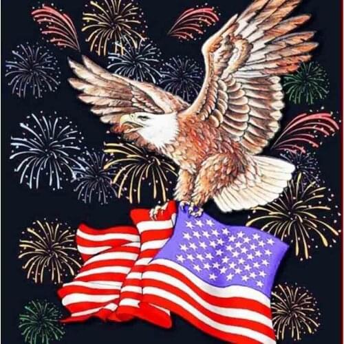 Dpsprue Full 5d Diy Diamond Painting Cross Stitch Animal Eagle Diamond Embroidery Kit Mosaic Home Wall Artworks Decor Gift S11