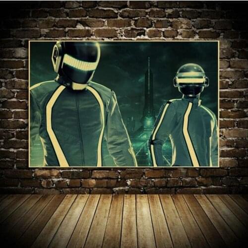 Punk Rock Music Band The Daft Classic Poster Prints Canvas High Quality for Bar Home Decor