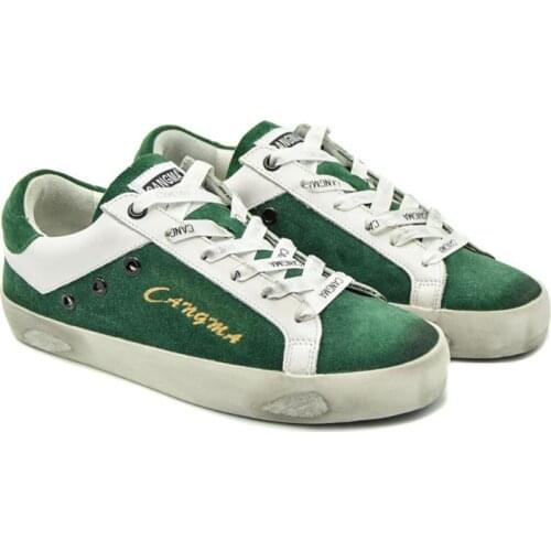 CANGMA Luxury Brand Designer Women Sneakers Suede Leather Moccasins Vintage Casual Shoes Ladies Footwear Female Shoe 2021