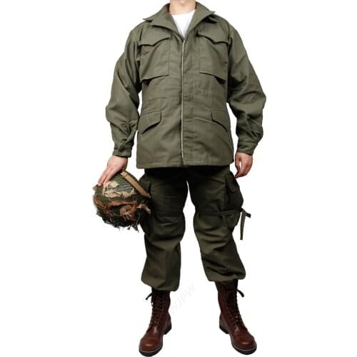 WW2 US MILITARY ARMY GREEN M43 COAT JACKET and pants ( no shoes,no Helmet