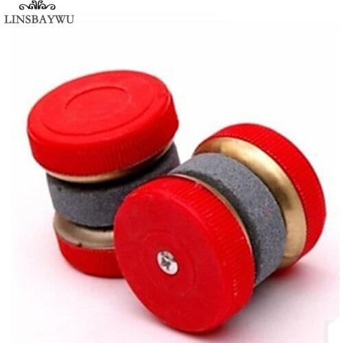 LINSBAYWU 1pc Mini Portable Plastic&Whetstone Knife Sharpener W/Two Grinding Wheels Sharpener Kitchen Tool Wholesale
