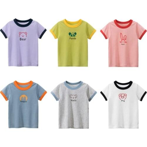 Summer 2020 new girls' short sleeve cotton T-shirt childrens clothing boys girls cotton top baby clothing