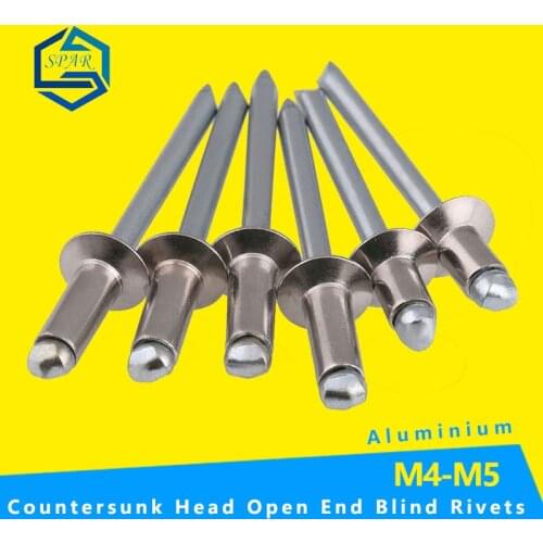 Open End Blind Rivets With Break Pull Mandrel And Countersunk Head flat Head Rivets Aluminium T12617 customize M4/M5