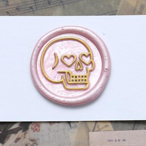 Skull book Seal Stamp,hearts seal stamp,Halloween Seal Stamp Kit,invitation seals,Halloween gift packing seal
