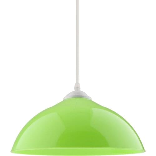 Semi-circular Ceiling Light Shade Cover Pendant Lampshade Fixture Green