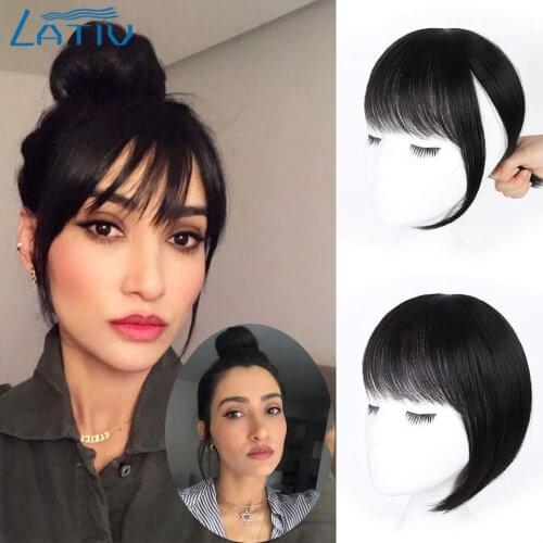 Stamped Glorious Synthetic Hair Black 3D Bangs Hairpiece Clip In Hair Extensions Heat Resistant Fake Hair Accessories wig