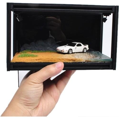 DIY dust cover for 1:64 car model base car models display box acrylic
