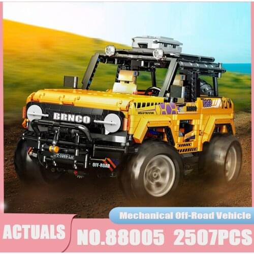 High-tech Mechanical Series Off-road Vehicle Maxima Model 88005 Remote Control Car Building Blocks Bricks Toys for Kids Gifts