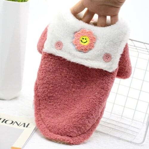 Pet Winter Clothes Dog Coat Bichon Hoodies Outfit Fleece Warm Dog Clothing Garment Puppy Suit Yorkies Pomeranian Poodle Costume