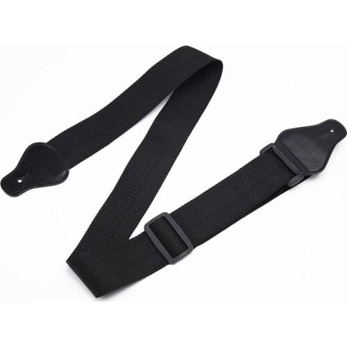 2 inch Guitar Strap Universal PU Leather Nylon Band For Acoustic Electric Guitar Bass Ukulele Strap Adjustable with strap pins