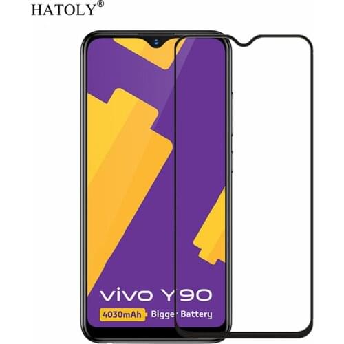 2PCS Tempered Glass For Vivo Y90 Screen Protector vivo Y90 Full Cover for BBK VIVO Y90 Y 90 VIVOY90 3D Curved Edge Film HATOLY