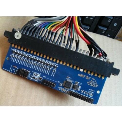 DIY arcade machine/ JAMMA to pc converter via usb/ arcade 28 pins pcb board for coin arcade game/ mame game, USB joystick drive