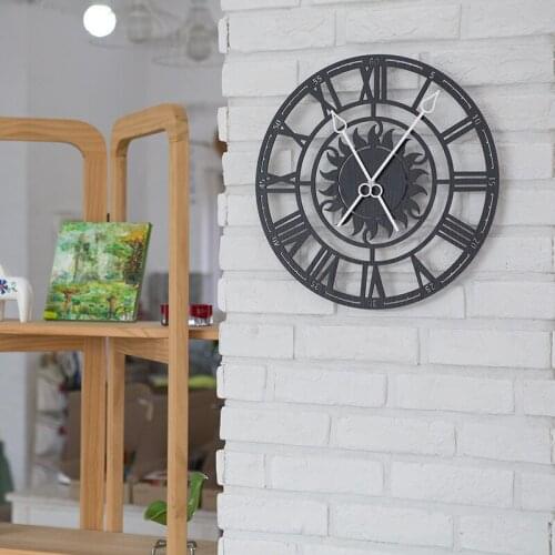 European Style Roman Numerals Restoring Ancient Ways Wall Clock Living Room Creative Digital Clock Art Quartz Reloj De Pared