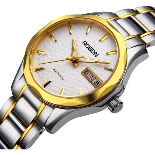 New Luxury Brand ROSDN Womens Watches With MIYOTA Automatic Mechanical Watch Women Waterproof Sapphire Couples Watch R2081W