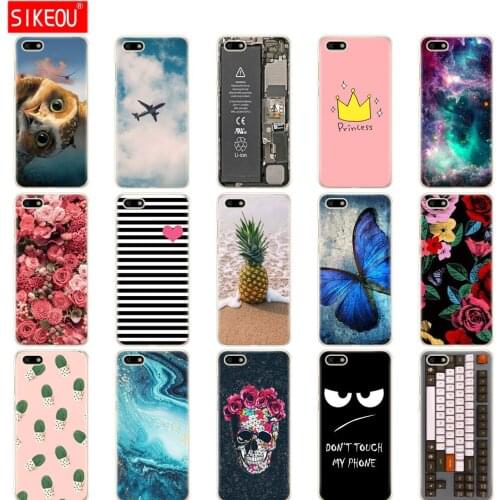 For Huawei Honor 7S 5.45" Case Huawei 7S Cover Soft TPU Various Coque Honor 7S 7 S Phone Case Fundas For Huawei Honor7S