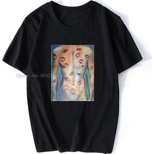 Men t-shirt Male Torso With Kisses Tshirt Women T Shirt Men Cotton Tees Tops Hip Hop Harajuku Streetwear
