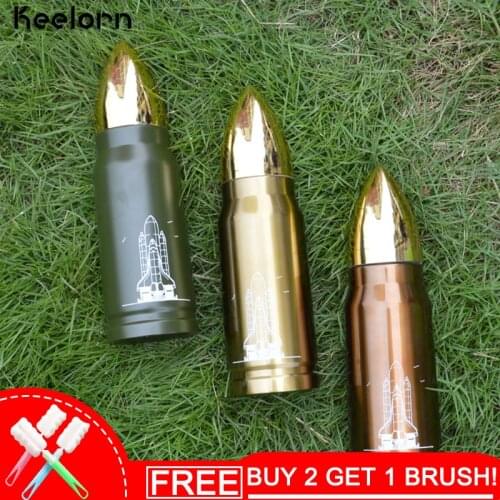 Keelorn 350ml 500ml Travel Drink Bottle Bullet Thermoses Stainless Steel thermos Flasks water bottle Insulation Cup Vacuum Mug