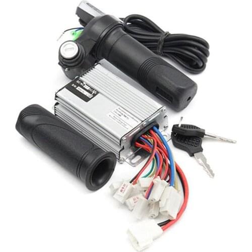36V 1000W Motorcycle Controller Brushed+Throttle Twist Grips Electric Bike Scooter