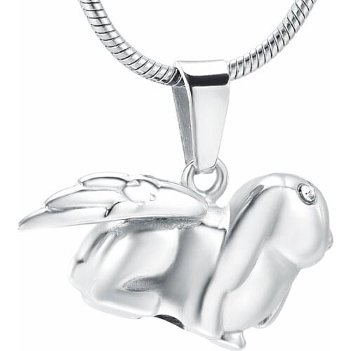 Cremation Necklace Pendant Urn Cute Rabbit Shape Four Colors can Be Wholesale and Retail Cremation Jewelry for Ashes