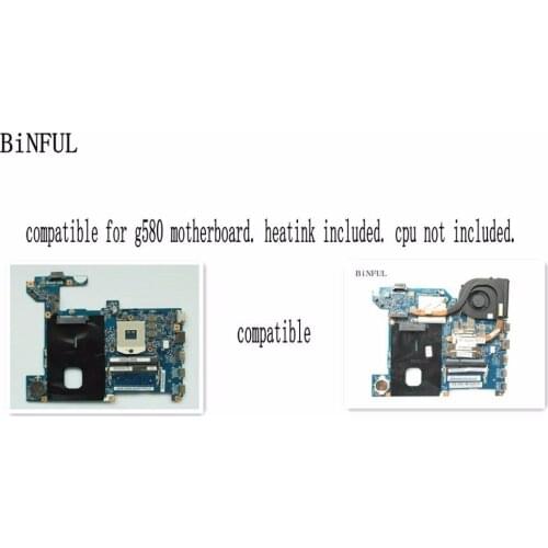 BiNFUL SUPER motherbord +Heatsink COMPATIBLE FOR lenovo G580 LG4858L 48.4SG06.011 11291-1 laptop motherboard (COMPARE PLEASE )