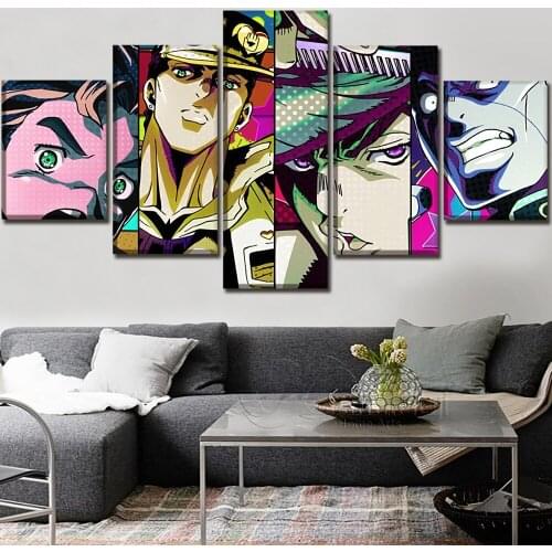 Wall Artwork Canvas Jojo S Bizarre Home Decor Japan Anime Painting HD Print Modern Posters Nordic Modular Pictures Living Room