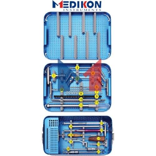 New German DHS & DCS Plate Surgery Instruments Set Trauma bone holding forceps drill guide orthopedic Tap Cortical Lag ortho set