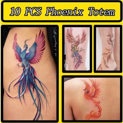 OPHIR Phoenix Totem Reusable Temporary Tattoo Stencil Airbrush Template for Body Paint Drawing Art Designs STE125