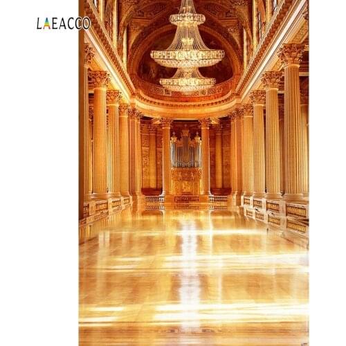 Laeacco Gorgeous Palace Hall Photography Backdrops Vinyl Photo Backdrop Custom Photographic Backgrounds Props For Photo Studio