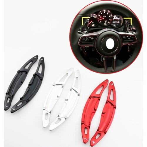 Steering Wheel Shift Paddle Shifter Extension Fit For Porsche Panamera Cayenne 911 Cayman 718 Aluminum Alloy Accessories