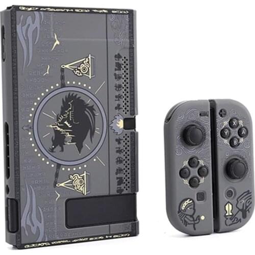 Protective Split PC Shell Mysterious Egypt Pharaoh Black Case Hard Cover Back Girp For Nintend Switch NS Console Stand Holder
