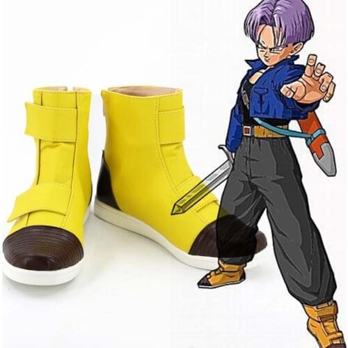 Trunks Yellow Cosplay Boots Shoes Custom Made Any Size