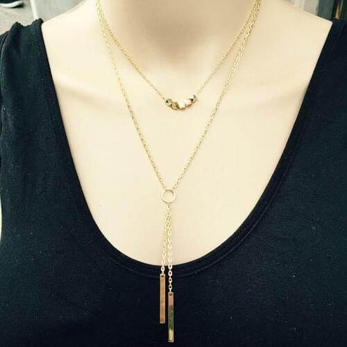 Brand Long lasso tassel collares colar feminino Necklace collier present beads Chain Jewelry Pendant Necklaces Women Gift