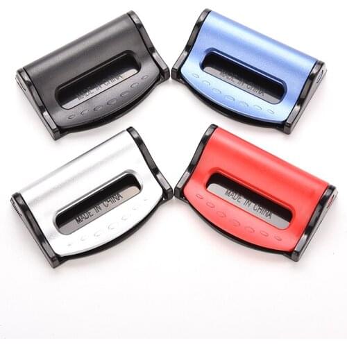 2pcs Universal Plastic Clip Car Seat Belts Clips Safety Adjustable Stopper Buckle Colourful Car Interior Accessories
