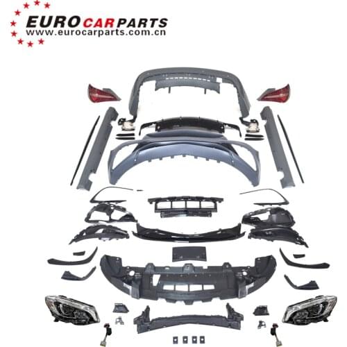 2020 CLA CLASS W117 CLA45 body kit for cla200 cla220 cla260 to CLA45 style with front bumper headlamp and tailights