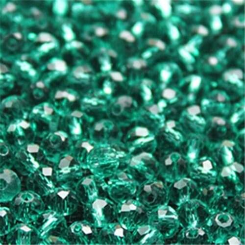 3mm Peacock Green Rondelle Crystal Beads,100pcs,Top Quality, B322