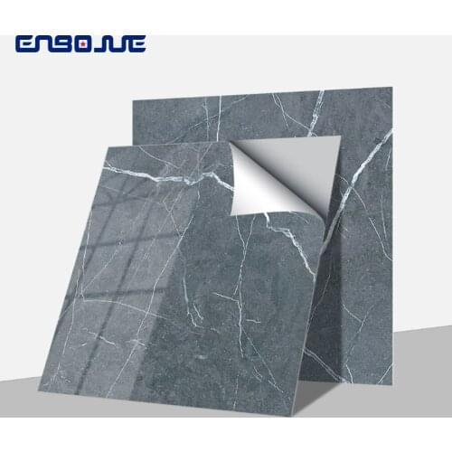 Bedroom 3D Floor Stickers Self-adhesive Thick Wear-resistant Waterproof Non-slip Marble Tile Living Room Renovation Wall Sticker
