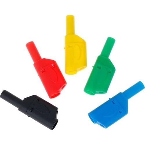 4mm Male Fully Enclosed Banana Plug Wire Solder Connectors 1Pcs