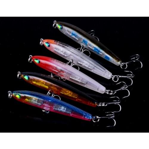 5Pcs Pencil Hard Bait Crankbait 7.5CM 8.7G Quality Fishing Lure Pesca Wobbles Jerkbait Swimbait Sinking Lure