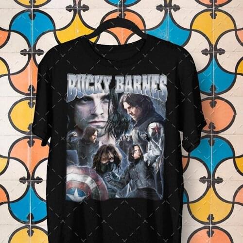 Bucky Barnes Winter Soldier T shirt Sebastian Stan T Shirt