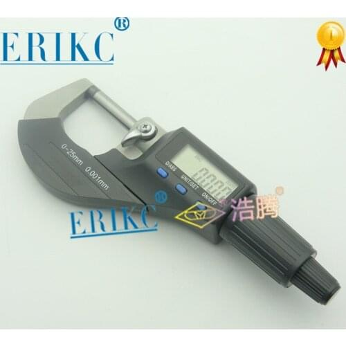 ERIKC High Pricise Common Rail Injector Manual Micrometer for Testing Armature Lift Adjusting Shim Kit