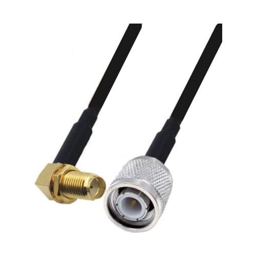 RG58 Cable SMA Female Right Angle to TNC Male Connector WiFi Antenna Extension Pigtail jumper cable